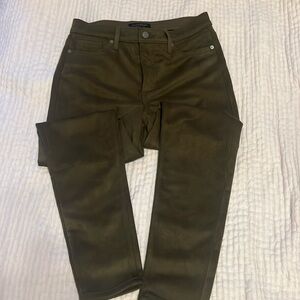 Banana Republic faux suede olive green pants
